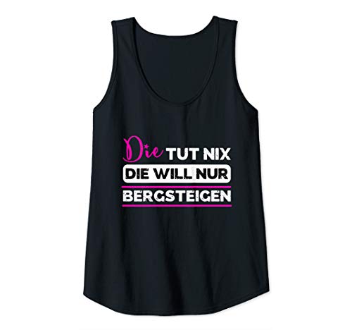 Damen Geschenk für Bergsteigerin Klettershirt Tank Top Damen Geschenk für Bergsteigerin Klettershirt Tank Top von lustiges Sprücheshirt für Kletterin Frauen