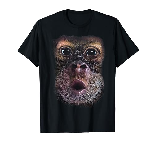Lustiges Affen T-Shirt - Herren - Schwarz - S - Cartoon-Monkey-T-Shirt - Klassisch - Kurzarm von lustiges affen