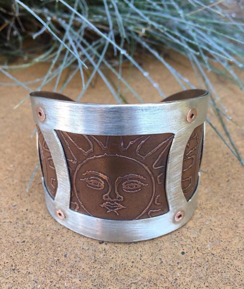 Gemischte Metalle Manschette Gemischte Metalle Manschette von luvjulsJewelry