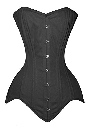 luvsecretlingerie Damen Taillentraining Schwerlast 26 Doppelt Stahl Knochen Vollbrustkorsett Steampunk Baumwolle Corsage #8151-DB-TC von luvsecretlingerie