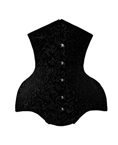 luvsecretlingerie Damen Taillentraining Schwerlast Doppelt Stahl Knochen Unterbrust Korsett Steampunk Brokat Corsage #8862-BRO von luvsecretlingerie