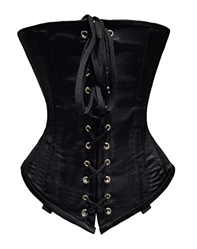 luvsecretlingerie Damen Taillentraining Schwerlast Doppelt Stahl Knochen Unterbrust Korsett Steampunk Gothic Corsage #8023 von luvsecretlingerie