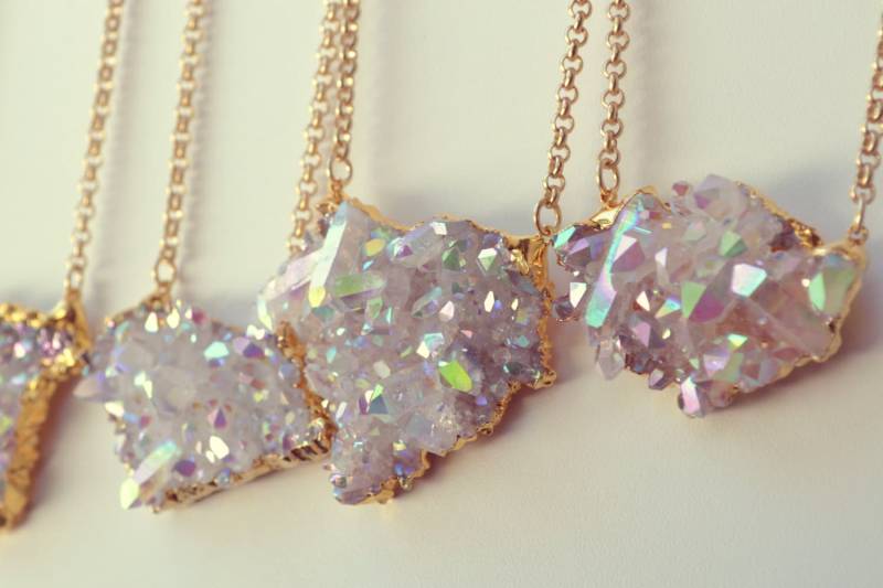 Aura ///Kristall Quarz Cluster Halskette Opal Aura Aura ///Kristall Quarz Cluster Halskette Opal Aura von luxdivine