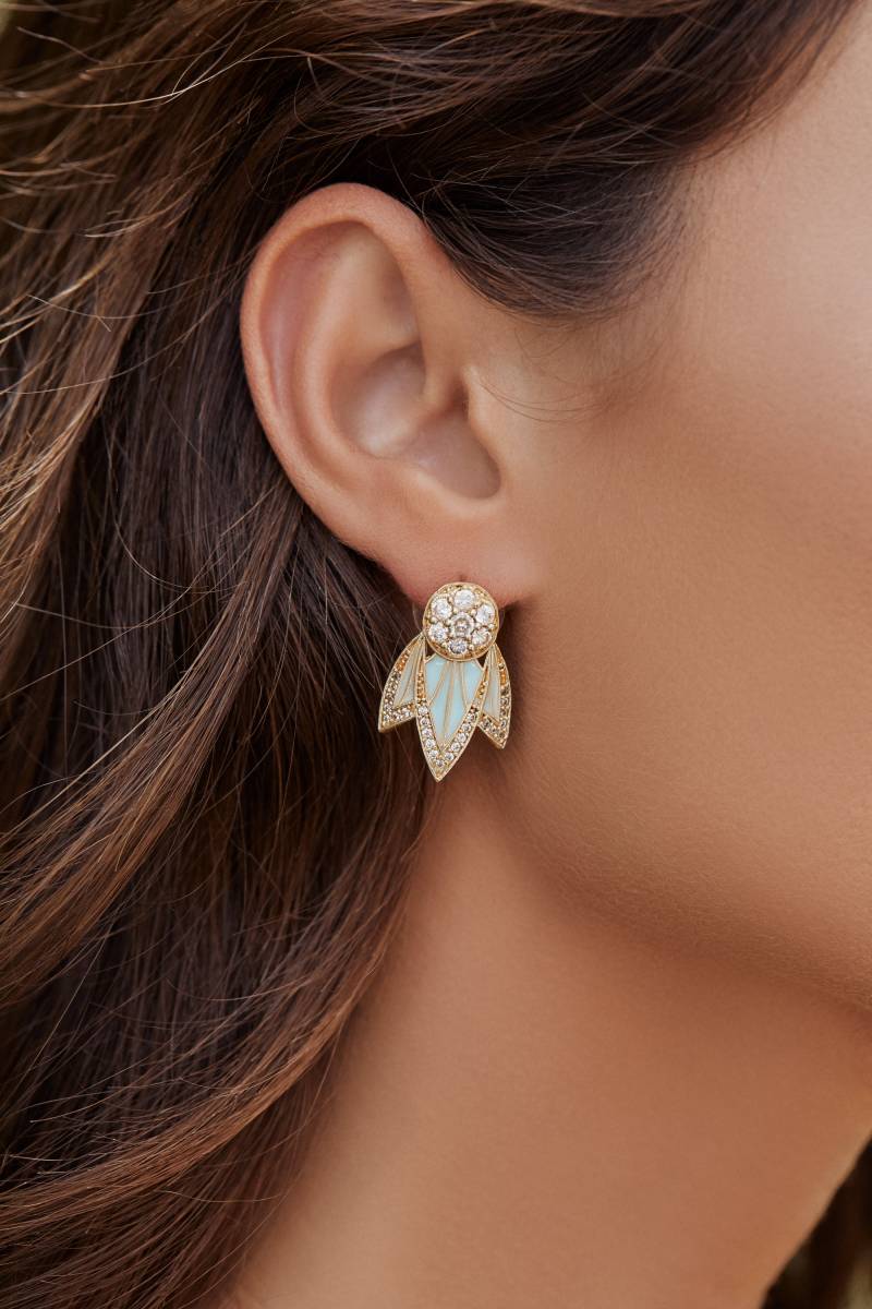 Tiger Lily Studs Aqua Blau Emaille, Boho Ohrringe, Einfache Ohrstecker, Zirkonia, Boho, Statement Emaille Schmuck, Geschenke Für Sie Tiger Lily Studs Aqua Blau Emaille, Boho Ohrringe, Einfache Ohrstecker, Zirkonia, Boho, Statement Emaille Schmuck, Geschenke Für Sie von luxdivine