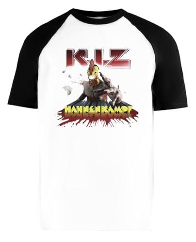 KIZ Hahnenkampf Unisex Weiß Baseball T-Shirt Herren Damen Kurze Ärmel Short Sleeves KIZ Hahnenkampf Unisex Weiß Baseball T-Shirt Herren Damen Kurze Ärmel Short Sleeves von luxogo