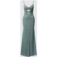 Luxuar Abendkleid im schimmernden Design in Mint, Größe 32 von luxuar