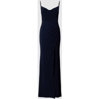Luxuar Abendkleid in Wasserfalloptik in Marine, Größe 42 von luxuar