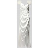 Luxuar Abendkleid in Wickel-Optik in Offwhite, Größe 38 Luxuar Abendkleid in Wickel-Optik in Offwhite, Größe 38 von luxuar