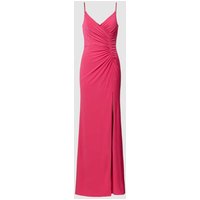 Luxuar Abendkleid in Wickel-Optik in Pink, Größe 42 von luxuar