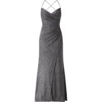 Luxuar Abendkleid mit Glitter-Effekt in Anthrazit, Größe 44 von luxuar