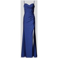 Luxuar Abendkleid mit Herz-Ausschnitt in Royal, Größe 36 von luxuar