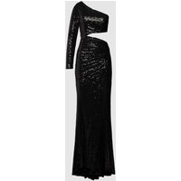 Luxuar Abendkleid mit Pailletten in Black, Größe 38 von luxuar