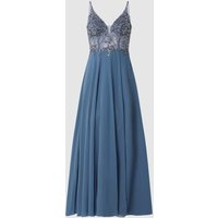 Luxuar Abendkleid mit Strasssteinen in Rauchblau, Größe 44 Luxuar Abendkleid mit Strasssteinen in Rauchblau, Größe 44 von luxuar