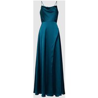 Luxuar Abendkleid mit Gehschlitz in Petrol, Größe 38 von luxuar