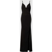 Luxuar Abendkleid mit Zierbesatz in Black, Größe 42 von luxuar
