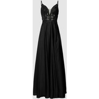 Luxuar Abendkleid mit Ziersteinbesatz in Black, Größe 34 Luxuar Abendkleid mit Ziersteinbesatz in Black, Größe 34 von luxuar