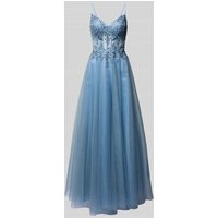 Luxuar Abendkleid mit Ziersteinbesatz in Blau, Größe 44 Luxuar Abendkleid mit Ziersteinbesatz in Blau, Größe 44 von luxuar