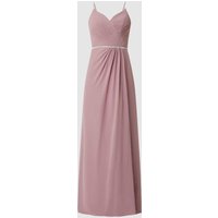 Luxuar Abendkleid mit Ziersteinen in Rosa, Größe 34 von luxuar