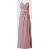 Luxuar Abendkleid mit Ziersteinen in Rosa, Größe 36 von luxuar