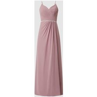 Luxuar Abendkleid mit Ziersteinen in Rosa, Größe 40 von luxuar