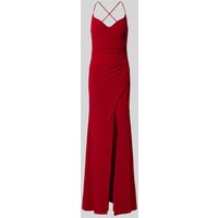 Luxuar Abendkleid mit seitlicher Raffung in Rot, Größe 44 von luxuar