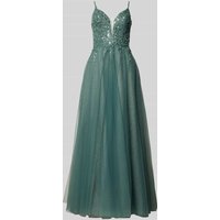 Luxuar Abendkleid mit tiefem V-Ausschnitt in Gruen, Größe 40 Luxuar Abendkleid mit tiefem V-Ausschnitt in Gruen, Größe 40 von luxuar