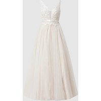 Luxuar Brautkleid aus Spitze und Tüll in Offwhite, Größe 36 von luxuar