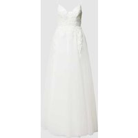 Luxuar Brautkleid mit Details aus Spitze in Offwhite, Größe 36 von luxuar