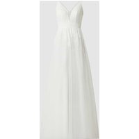 Luxuar Brautkleid mit Stola in Offwhite, Größe 34 von luxuar