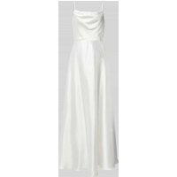 Luxuar Brautkleid mit Wasserfall-Ausschnitt in Offwhite, Größe 44 von luxuar