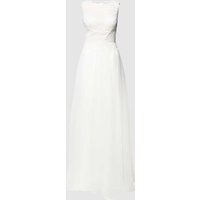 Luxuar Brautkleid mit Zierbesatz in Offwhite, Größe 34 von luxuar