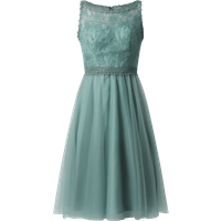 Luxuar Cocktailkleid aus Mesh und Spitze in Mint, Größe 44 von luxuar