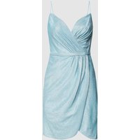 Luxuar Cocktailkleid in schimmerndem Design in Bleu, Größe 44 von luxuar