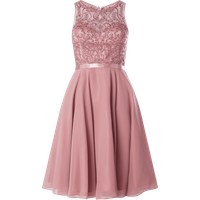 Luxuar Cocktailkleid mit Ziersteinen in Mauve, Größe 38 von luxuar