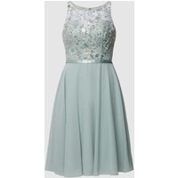 Luxuar Cocktailkleid mit floraler Stickerei in Mint, Größe 36 von luxuar