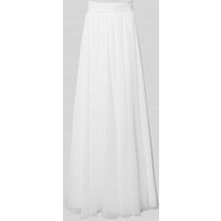 Luxuar Midirock mit Nahtreißverschluss in Offwhite, Größe 38 von luxuar