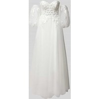 Luxuar Off-Shoulder-Brautkleid mit Spitzenbesatz in Offwhite, Größe 38 Luxuar Off-Shoulder-Brautkleid mit Spitzenbesatz in Offwhite, Größe 38 von luxuar