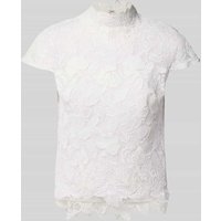 Luxuar Slim Fit Blusenshirt mit Häkelspitze in Offwhite, Größe 38 Luxuar Slim Fit Blusenshirt mit Häkelspitze in Offwhite, Größe 38 von luxuar