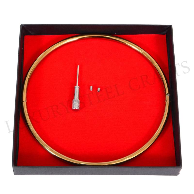 6 Mm Rose Gold Edelstahl Eternity Collier - Diskreter Verschlussverschluss von luxurySteelCrafts