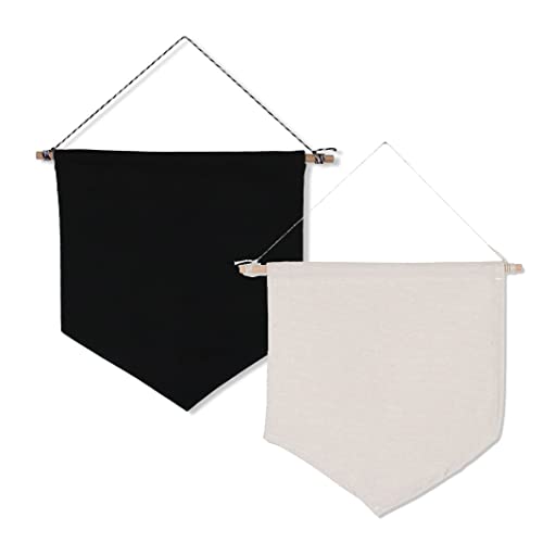 2 x hängende Brosche Pin Organizer Blank Wandbehang Emaille Pin Brosche Anstecknadel Medaillen Anstecknadel Sammlung Display Banner Organizer Aufbewahrungshalter für Display und Sammlungen, Schwarz und Weiß von luzen