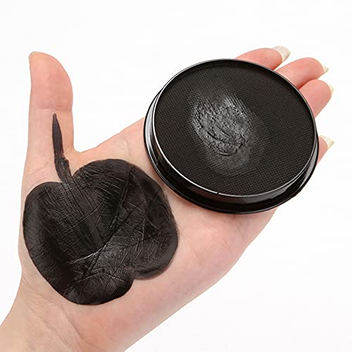 lvifloae 30g wasserlösliche menschliche Körpermalerei Pigment Wasserbasis Make -up Gesichtsmalerei Paste harmlose hypoallergenen leicht zu reinigen für Kinder Erwachsene Cosplay (Schwarz) von lvifloae