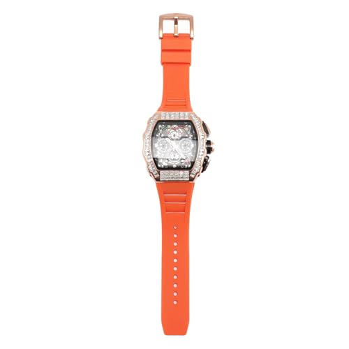 lvifloae Analog Quarz Armbanduhr Water Proof Silicon Gurt Multi funktional Chronographen Luminous Moon Phasenkalender Display für Männer Outdoor Sport Hochzeiten e Legierungsstahl (Silber und Weiß) lvifloae Analog Quarz Armbanduhr Water Proof Silicon Gurt Multi funktional Chronographen Luminous Moon Phasenkalender Display für Männer Outdoor Sport Hochzeiten e Legierungsstahl (Silber und Weiß) von lvifloae