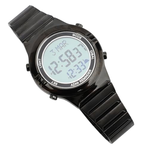 lvifloae Männer Multifunktionelle elektronische Uhr Water Outdoor Sport Watch LED Digitale Display Edelstahlgelenk Wache für Männer (Schwarz) von lvifloae