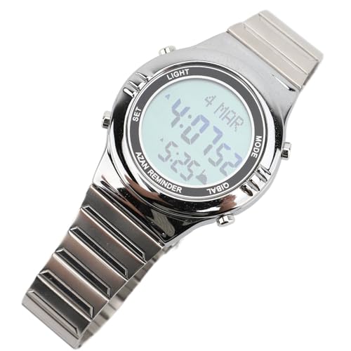 lvifloae Männer Multifunktionelle elektronische Uhr Water Outdoor Sport Watch LED Digitale Display Edelstahlgelenk Wache für Männer (Silber) von lvifloae