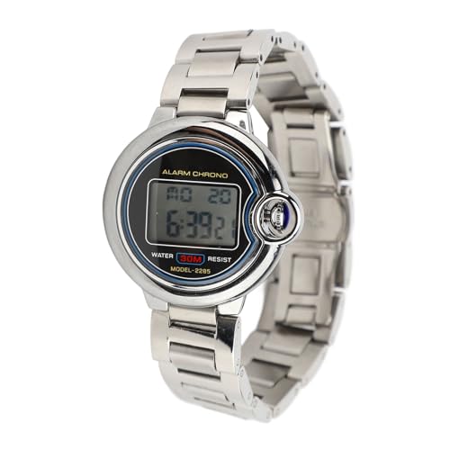 lvifloae Women Electronic Watch Water Outdoor Sports Uhr Multifunktional Edelstahlgelenk Wache Outdoor Multifunktionen Armbanduhr für Frauen von lvifloae