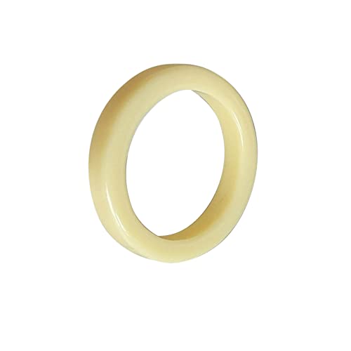 lxuebaix Acrylharz-Ring, Farbring, modischer Y2K-Stil, Accessoire, Schmuck, Fans, Geschenk, DIY-Fingerringe, Ornamente, einfacher Ring, Harzring, Gelb von lxuebaix