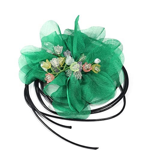 lxuebaix Elegante übergroße Blumen-Halskette mit langem Spitzenkragen, Temperament, Halsband, Schmuck, Schlüsselbeinkette von lxuebaix