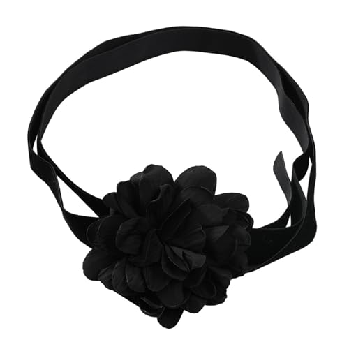 lxuebaix Frauen-Blumen-Kragen-Halskette, einzigartige große Blume, sexy Halsband-Halskette, auffällige einzigartige Blumen-Halskette, Schmuck, Geschenk von lxuebaix