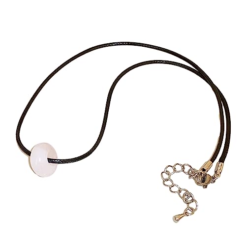lxuebaix Geometrische kreisförmige ausgehöhlte Halskette im chinesischen Retro-Stil Schlüsselbeinkette vielseitige minimalistische Halskette Mode von lxuebaix