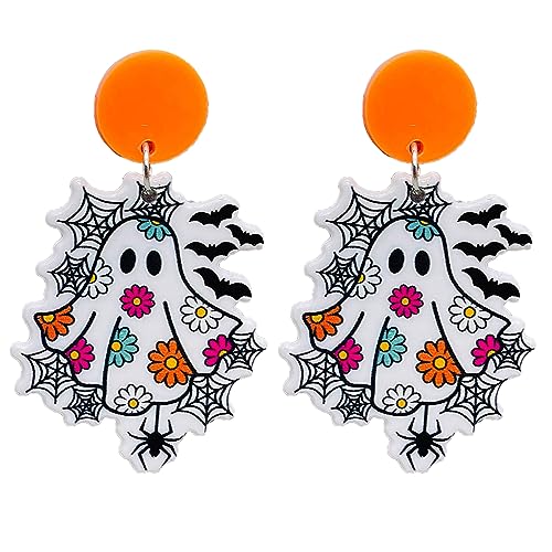 lxuebaix Halloween-Ohrring, Spook, baumelnde Ohrringe, Cartoon-Grusel-Ohrstecker für Frauen und Mädchen, Schmuck, Party-Dekoration, Ohrringe von lxuebaix